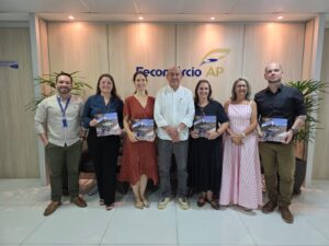 Encontros na Fecomércio Amapá, com o presidente do Sistema Fecomércio-Sesc-Senac/AP, Ladislau Monte, a coordenadora do Cetur-AP, Josiane Coutinho, e o superintendente Welton Cardoso.