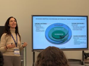 Apresentação de Luciana De Lamare, na Societur, no Chile