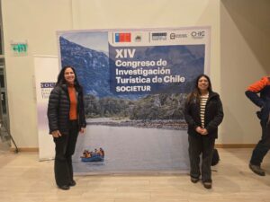Luciana De Lamare com a presidente do Societur Melissa Gutierrez